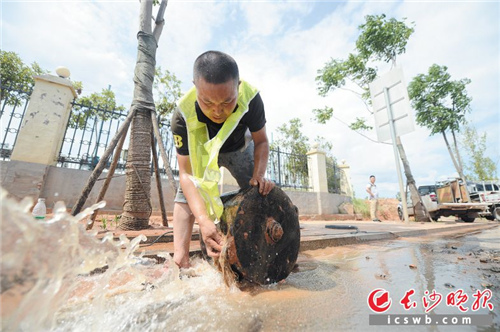 挥汗如雨 确保市民饮水无忧