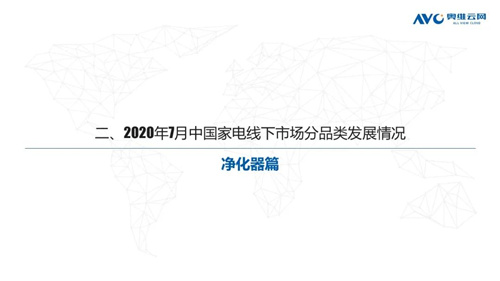 2020年7月家电市场简析 净水器线下市场依然逐步恢复