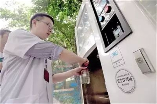 区卫监局：全区自动售水机水质达标