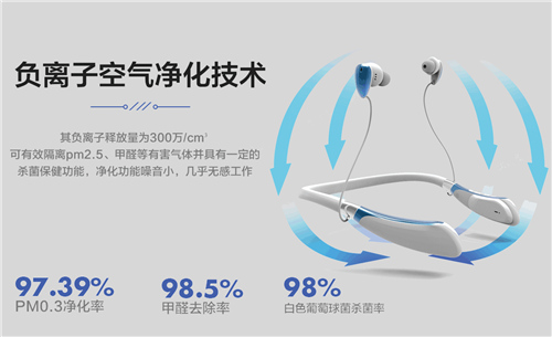 音乐新“净”界 动息DX-1蓝牙耳机空气净化器震撼上市