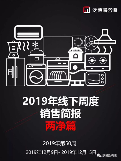 2019年第50周线下两净行业整体市场表现