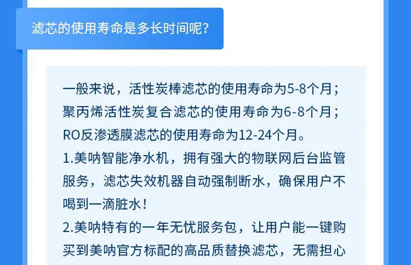 美呐净水小课堂第一期·NO.1 | 滤芯不脏就不需要更换了吗？