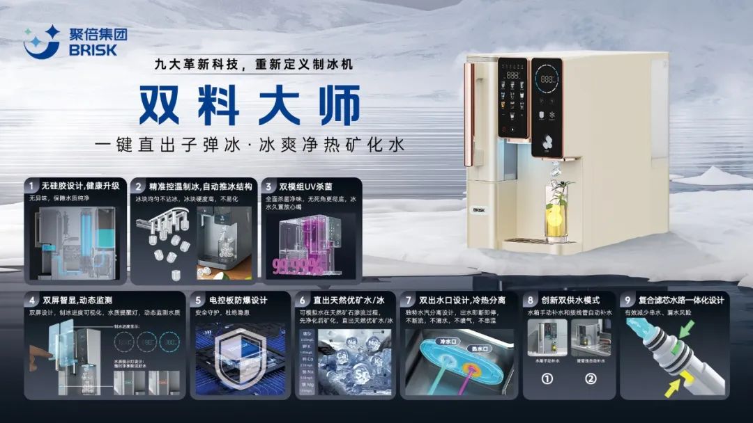 聚倍水科技新品矩阵引爆上海水展全场 AI现萃开创中国潮饮未来！