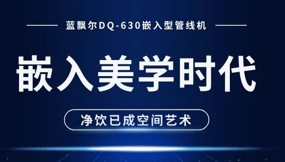 蓝飘尔DQ-630嵌入型管线机——嵌隐无界 立显饮水格调！
