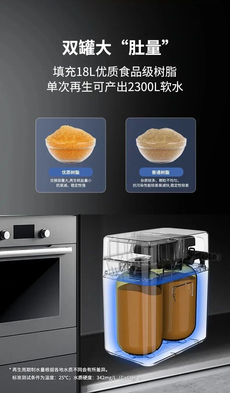 新品 | 润莱双罐软水机RL-RB0150，小机身产水量大